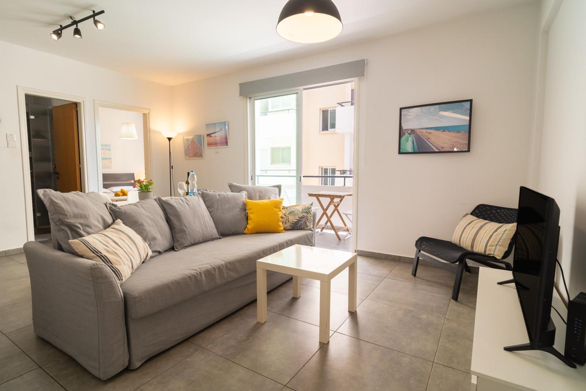 Apartament Kave Blue Mackenzie 1 Bdr Flat With Pool Larnaca Zewnętrze zdjęcie