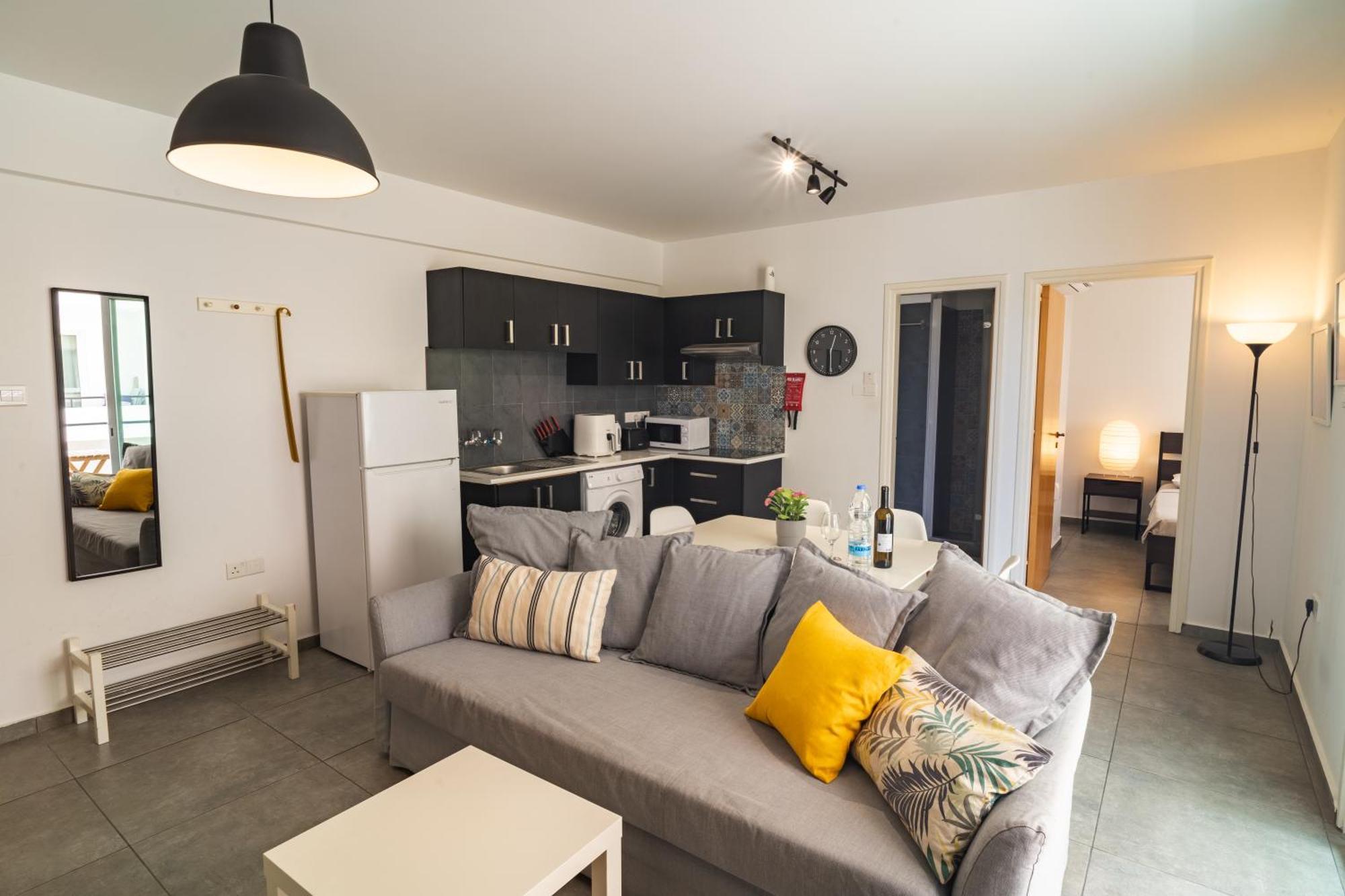 Apartament Kave Blue Mackenzie 1 Bdr Flat With Pool Larnaca Zewnętrze zdjęcie